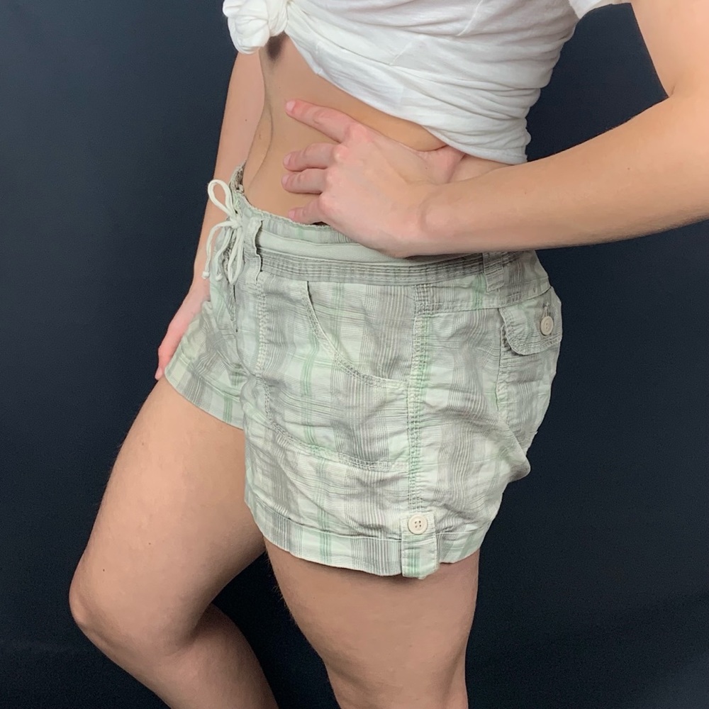 Emerald & Gray Vintage Shorts